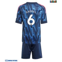 Camisa de Futebol Arsenal Gabriel Magalhaes #6 Equipamento Secundário Infantil 2025-26 Manga Curta (+ Calças curtas)
